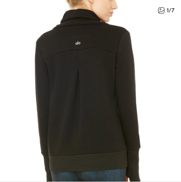 ALO Yoga Sweaters - ALO Yoga Haze Pullover Cowl Neck - Black Size Small